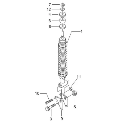 Rear shock absorber