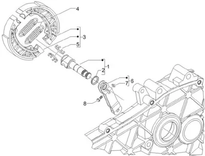 Rear brake shoes