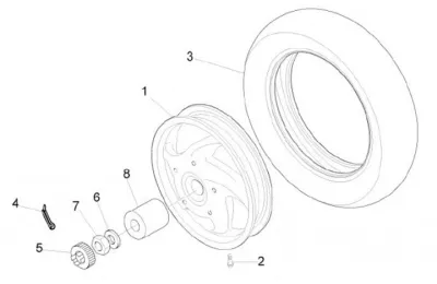 Rear wheel