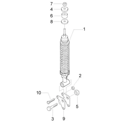 Rear shock absorber