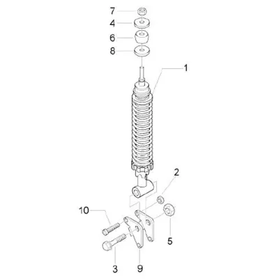 Rear shock absorber