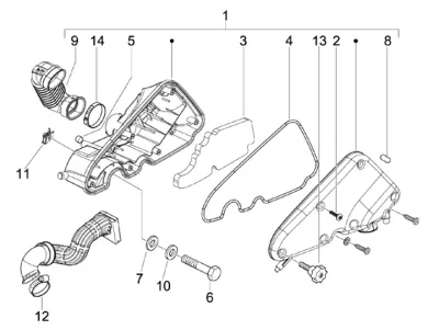 Air intake filter