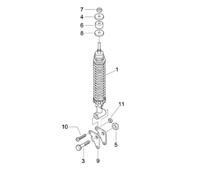 Rear shock absorber