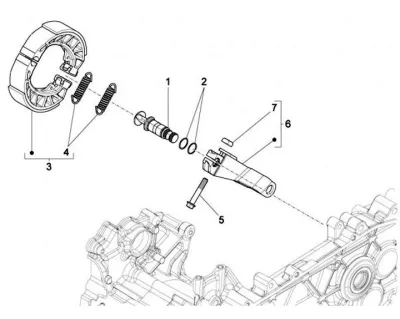 Rear brake system