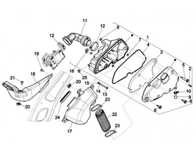 Air intake filter
