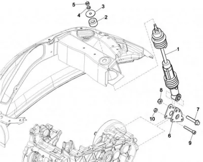 Rear shock absorber
