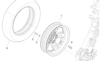 Roue avant