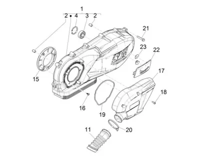 Engine casing cover