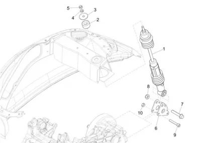 Rear shock absorber