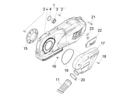 Engine casing cover