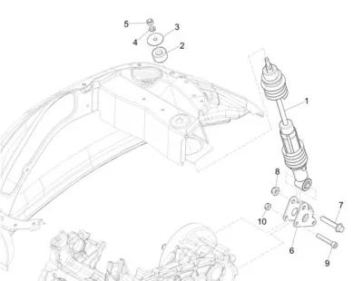 Rear shock absorber