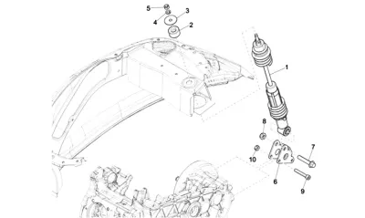Rear shock absorber