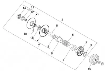 Rear pulley - clutch