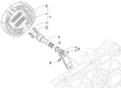 Rear brake shoes