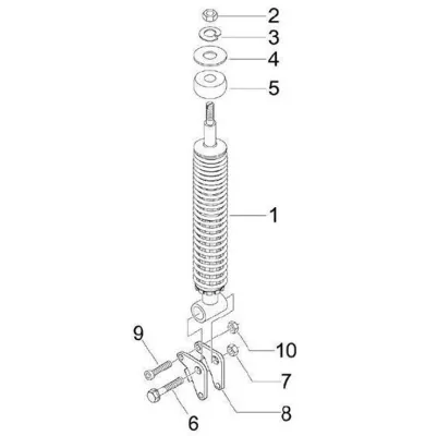 Rear shock absorber