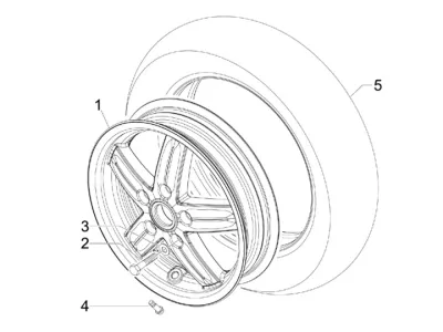 Roue avant