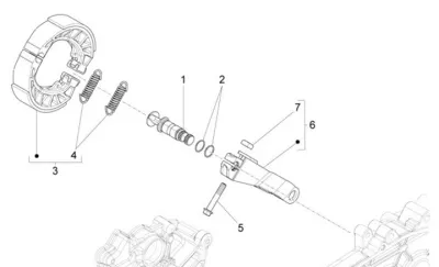 Rear brake system