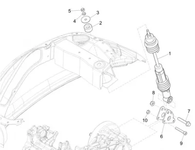 Rear shock absorber