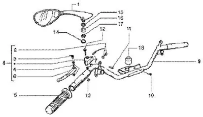 Handlebar - clutch grip