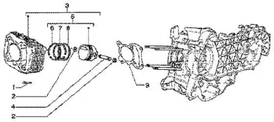 Cylinder - piston