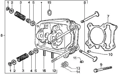 Cylinder head - valves