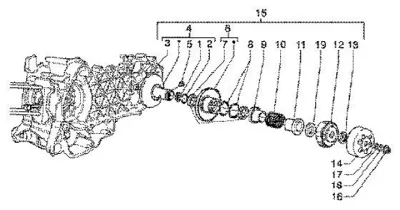 Rear pulley - clutch