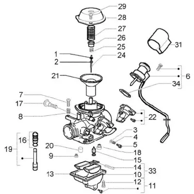 Carburettor parts (Walbro-Keihin)