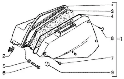 Air intake filter
