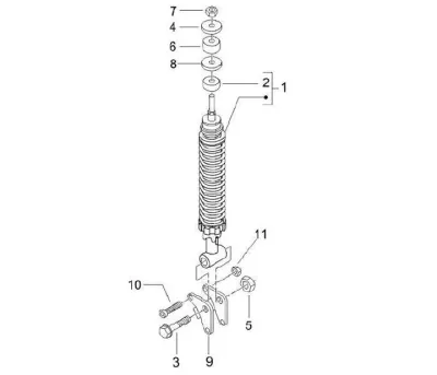 Rear shock absorber