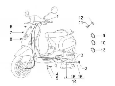 Speedo cable - rear brake cable