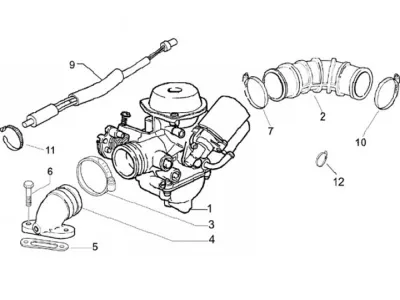 Carburettor - intake manifold
