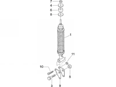 Rear shock absorber