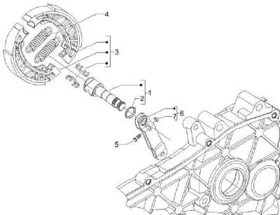 Rear brake shoes