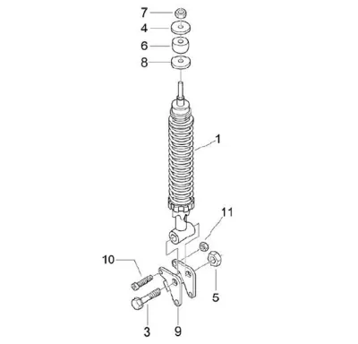 Rear shock absorber