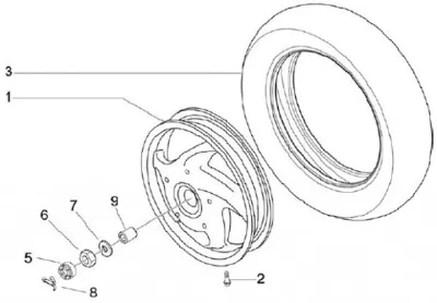 Rear wheel