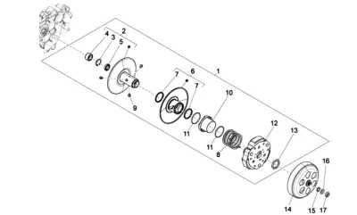 Rear pulley - clutch