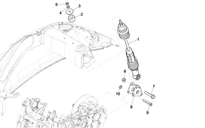 Rear shock absorber