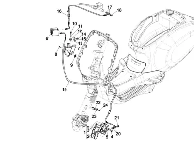 Front brake system (ABS)