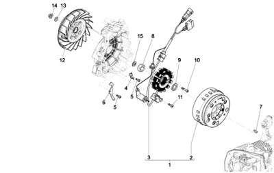 Engine casing cover
