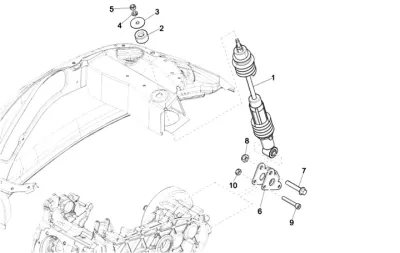 Rear shock absorber