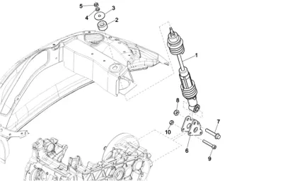 Rear shock absorber