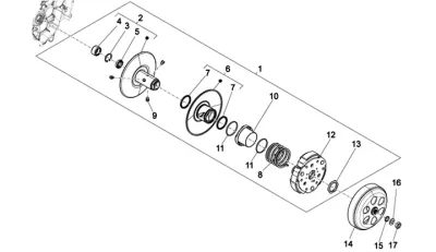 Rear pulley - clutch