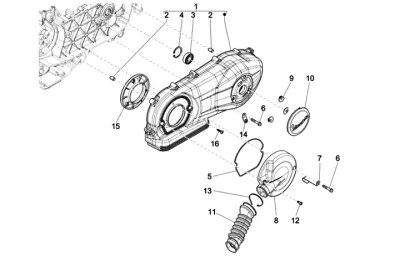 Engine casing cover
