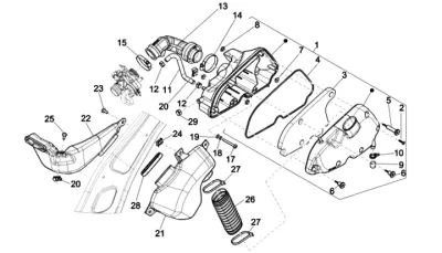 Air intake filter