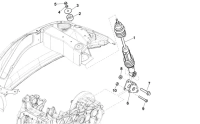 Rear shock absorber