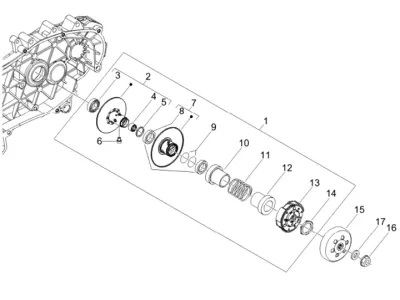 Rear pulley - clutch