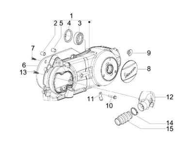 Engine casing cover