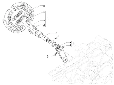 Rear brake shoes