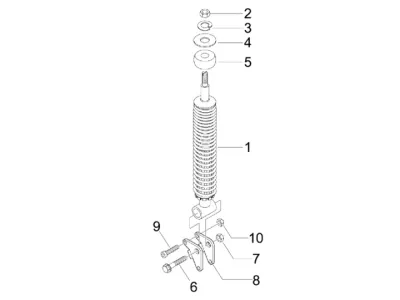 Rear shock absorber