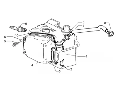 Tapa deflector cilindro